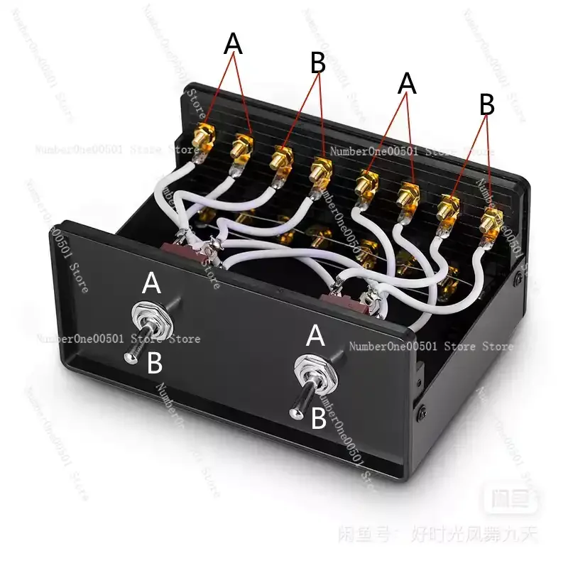 2 pairs, power amplifier/speaker switching switch, two in and two out, A-B audio amplifier, speaker switching dual channel