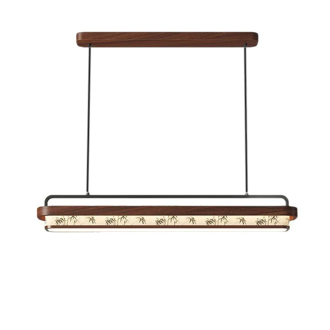 

Song-style aesthetics one-word restaurant chandelier, medieval dining table bar lamp, long retro lamp
