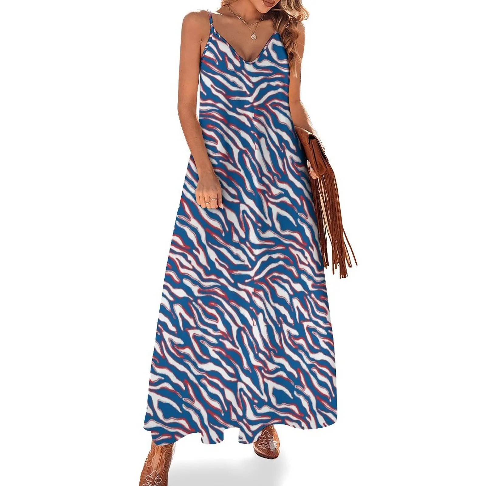

Buffalo Football Sleeveless Dress evening dress summer dresses ladies 2025 long sleeve dresses