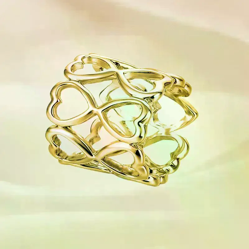 1/4Pcs Alloy Circle Scarves Brooch Pins Metal Heart Hollow Out Silk Scarf Buckle Ring Clips For Women Girls Clothing Accessories - view 5
