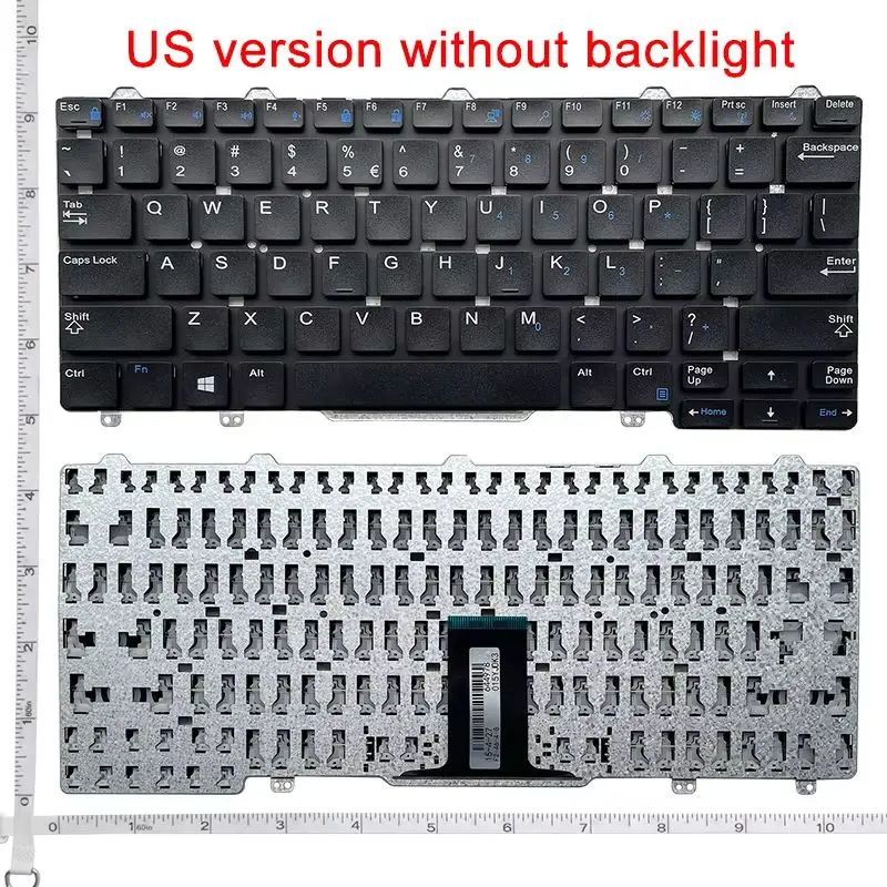 US/LA/BR/RU laptop keyboard For DELL Latitude E7250 3150 3160 3165 12-5000 5280 7350 5290 5250 7280 7380 E5250 E7270 E5270