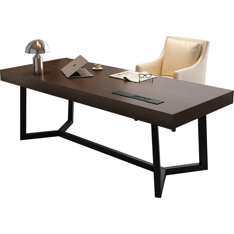 Italian minimalist all-solid wood book chair combination modern minimalist home bedroom study writing desk office computer desk