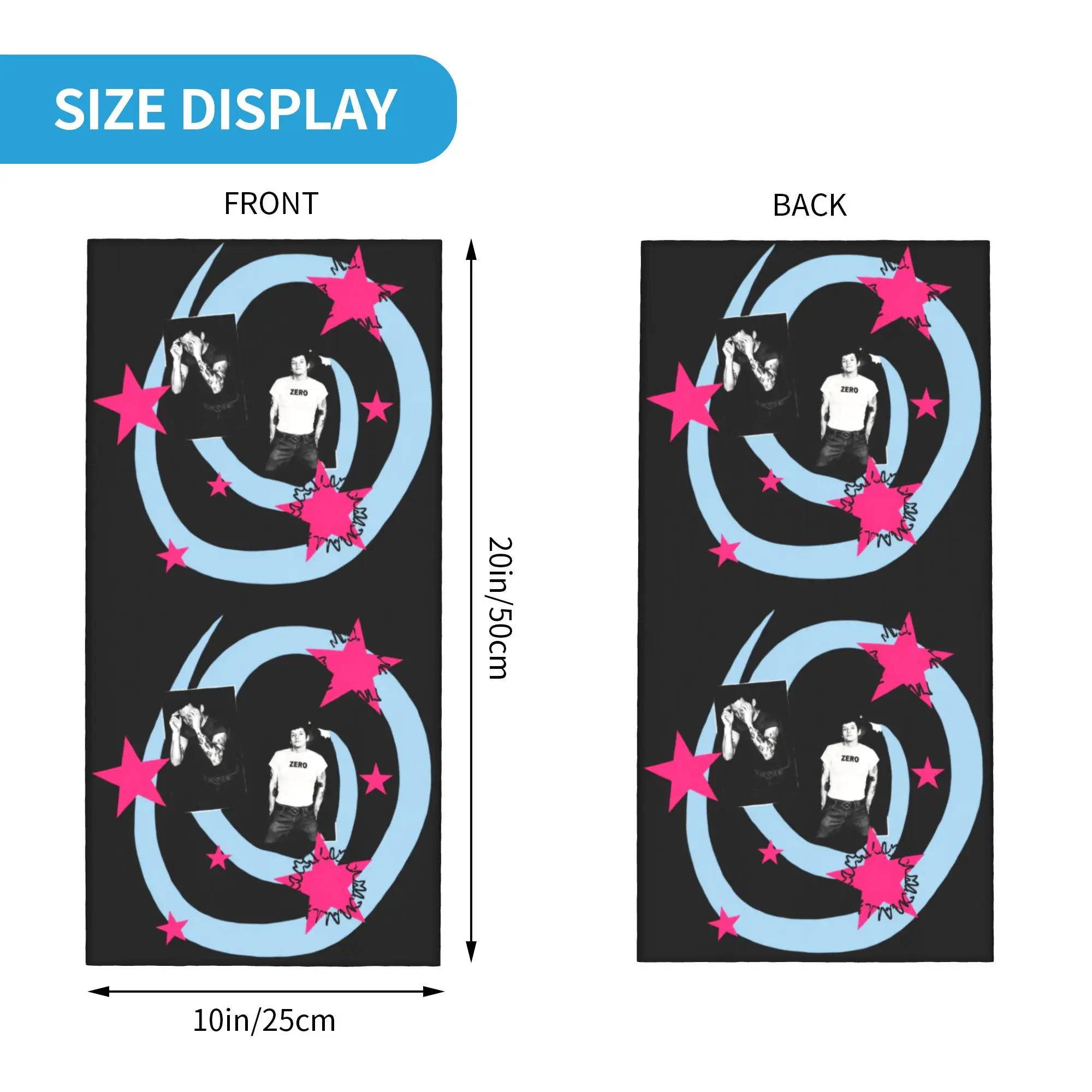 Harrys Music Styles Kiss All The Time Winter Headband Neck Warmer Women Men Ski Camping Tube Scarf  Face Bandana Gaiter