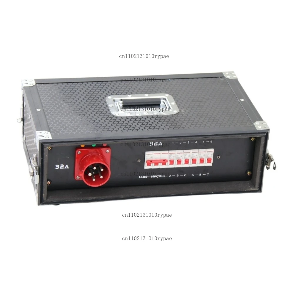 2U 6CH CEE Power Rack 5PIN 32A Power Distribution Box with Each Output Has Breaker Power Distributor
