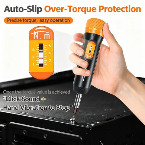 GOYOJO Torque Screwdriver Set 1-6N.m 10~70in.lb 6.35 Hexagonal Presetting Torque Values For Tool Repair Machinery Manufacturin