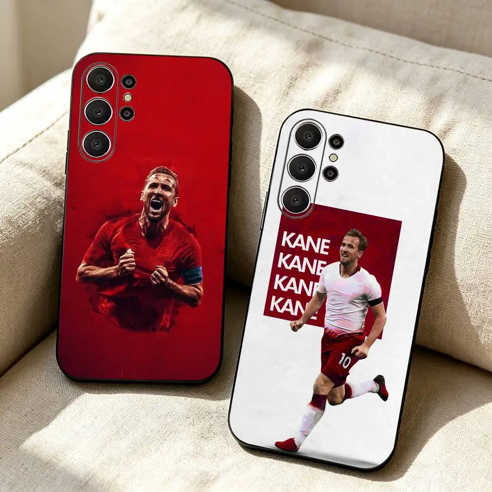 H-Harry Kane-Football Soft Silicone Case for Samsung S26, S24, S21, S22, S23, S30, Ultra,  Plus, FE, Lite-Black