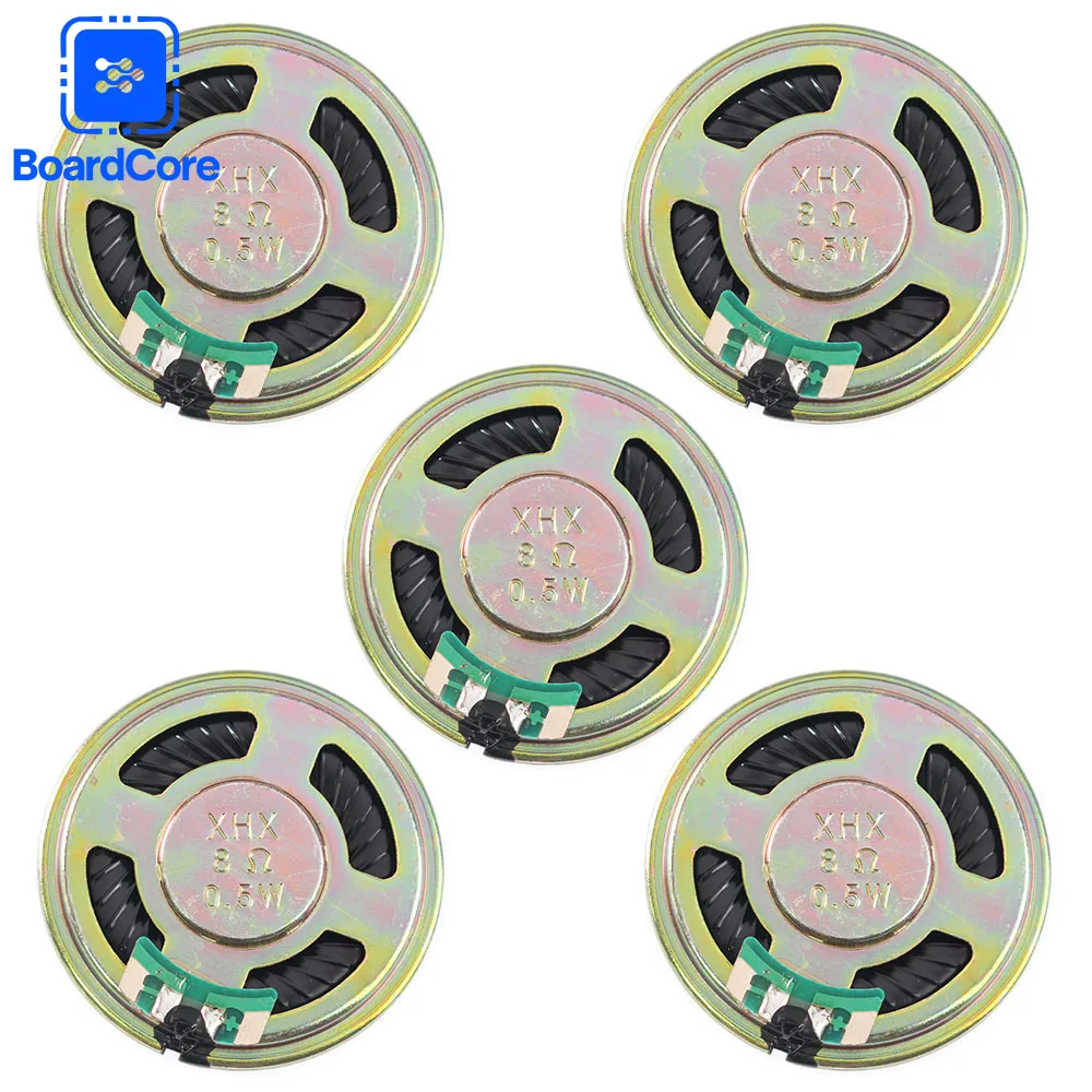 5-20pcs 0.5W 8R 40mm Ultra-Thin Horn Speaker 0.5W 8Ω Loudspeaker for DIY Electronics Audio Repair