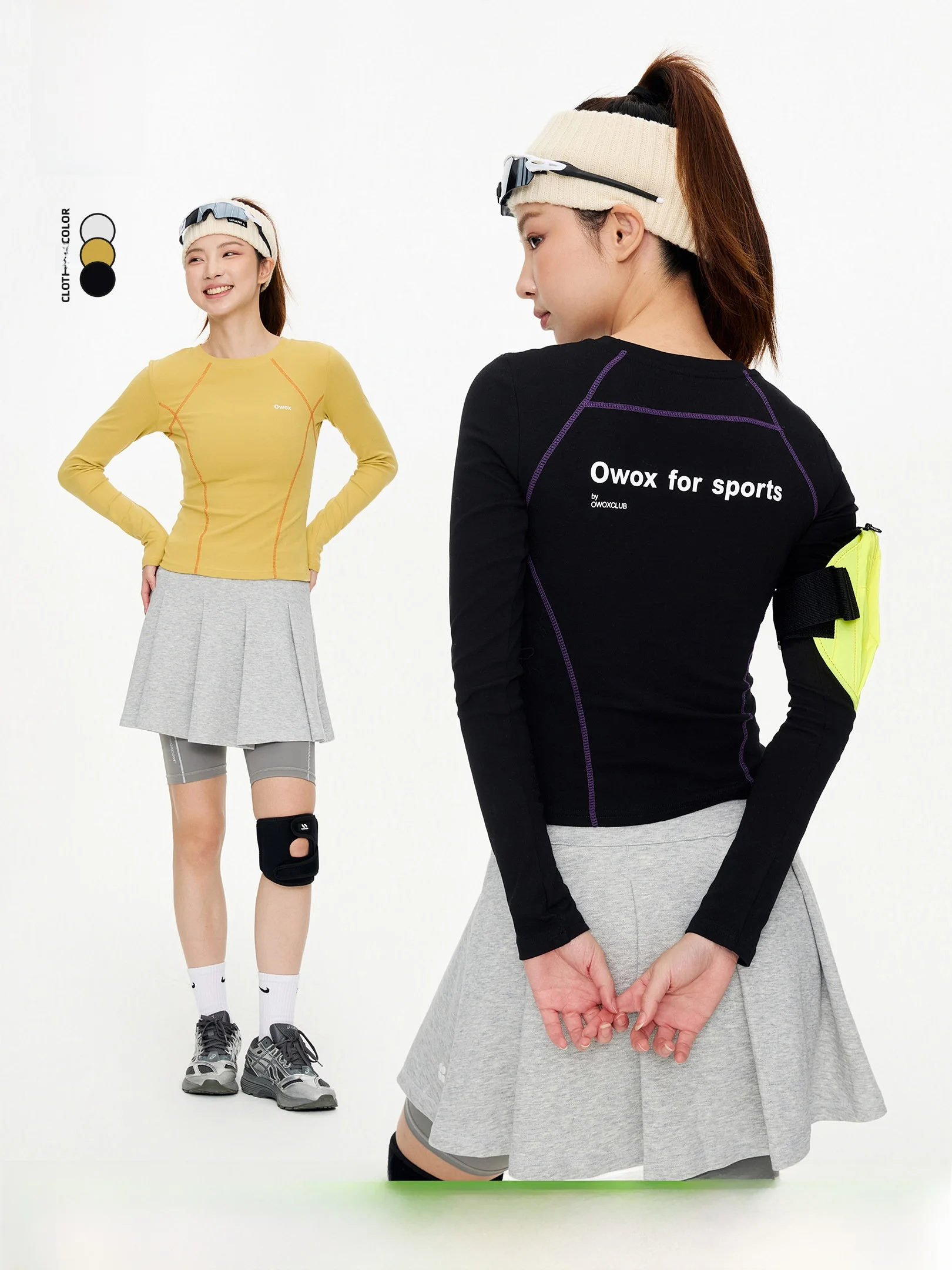 

Женская футболка Owox Sport Hassel Slim Fit с длинным рукавом, весна-осень, для верховой езды, повседневная, с круглым вырезом, из смесового хлопка