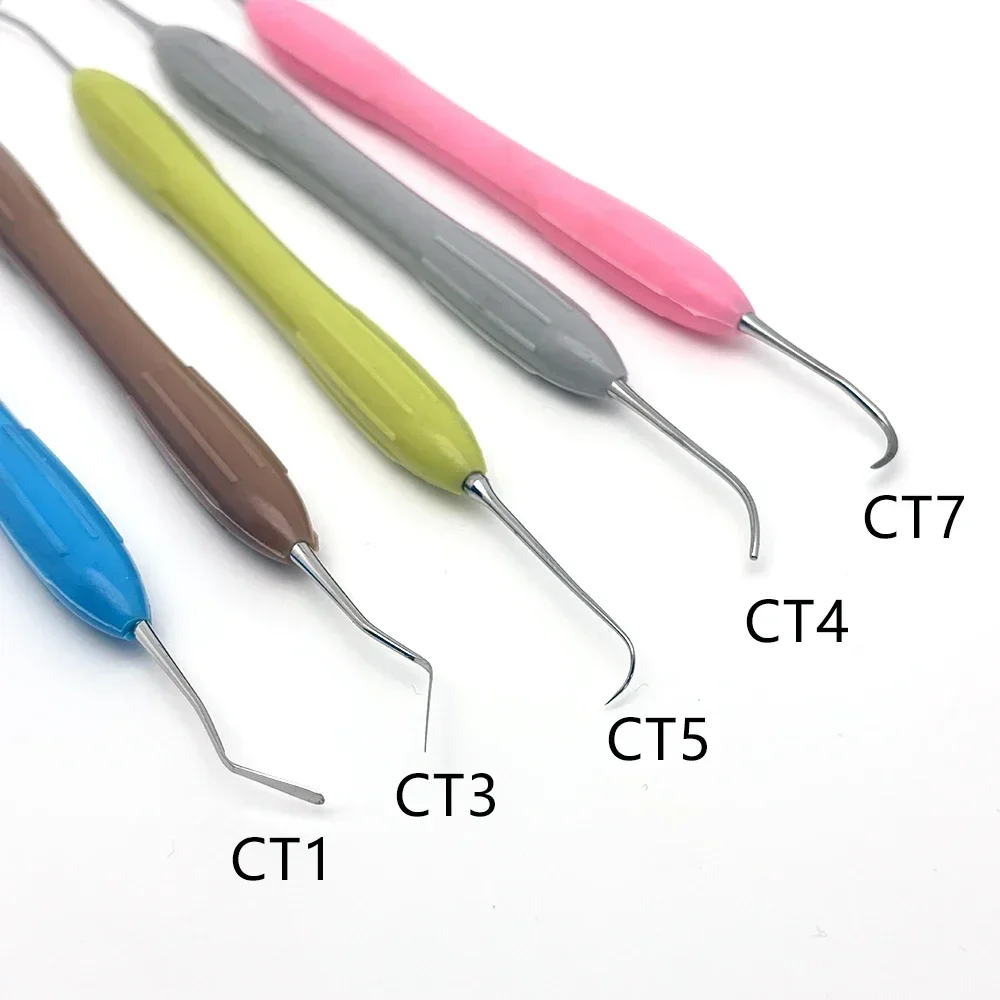 Dental Resin Spatulas Composite Filling Tools Silicone Handle Dentist 2pcs