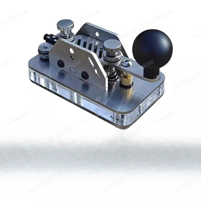 Manual - Durable stainless steel CW practice key, suitable for amateur radio, shortwave telegraph, and computer learning