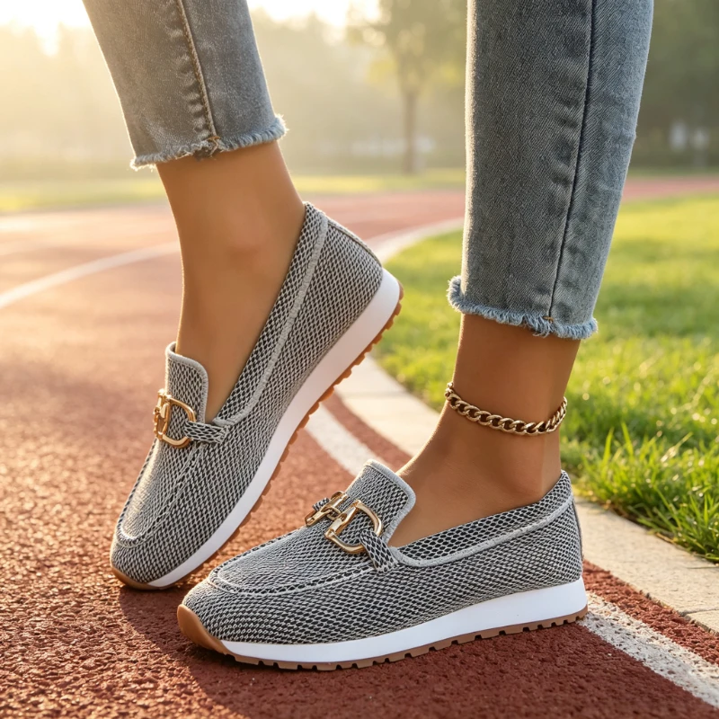 Damen Freizeitschuhe Modische Atmungsaktive Mesh-Walkingschuhe Sneaker Damen Fitness Vulkanisierte Schuhe Designer-Sneaker für Frauen – Detail 8