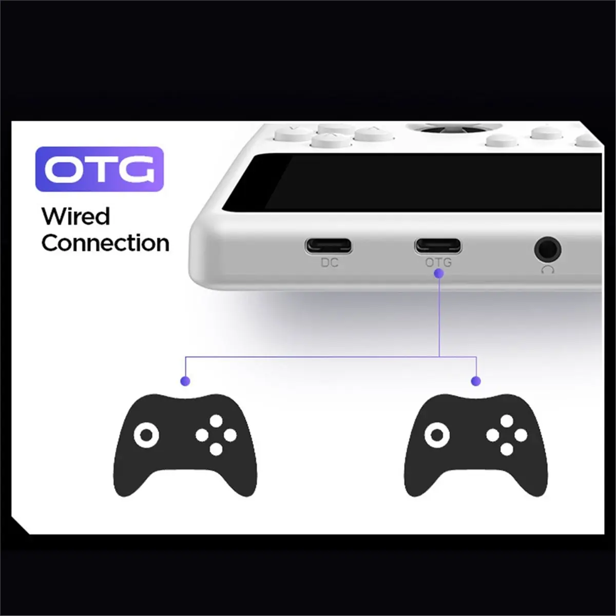 Top H5 Handheld Retro Game Console 128GB 5inch Screen Dual RGB Joystick Portable Video Game Console Supports 34 Emulators A