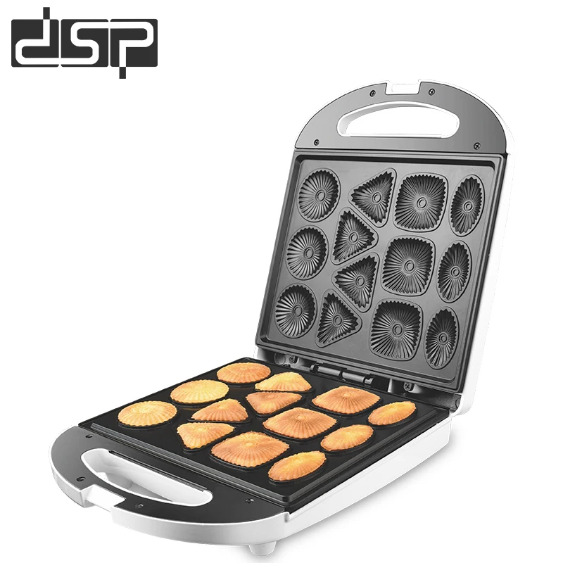 DSP Electric Snack Machines Household Automatic Bread Mini Machine Iron Waffle Toaster Baking Breakfast Cookie Maker