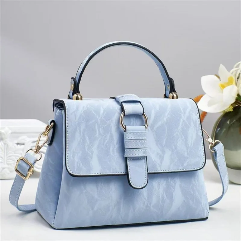 

Роскошная минималистичная повседневная простая кожаная сумка-тоут с однотонной большой вместительностью для женщин, повседневная сумка для покупок и покупок