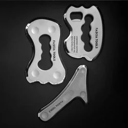 Strumenti di massaggio per terapia fisica Gua Sha lama per raschiatura in metallo in acciaio inossidabile rilascio miofasciale chiropratico rilassamento muscolare