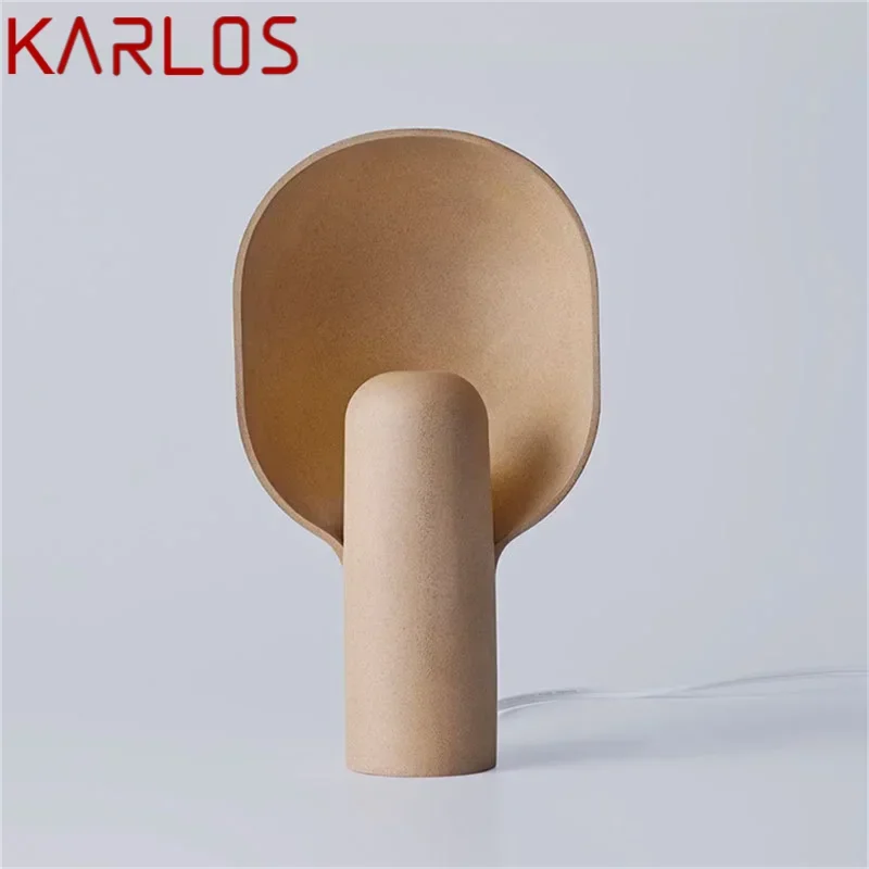 KARLOS Nordic Creative Table Lamp Spoon Shape Modern Desk Lighting for Home Living Room Decoration