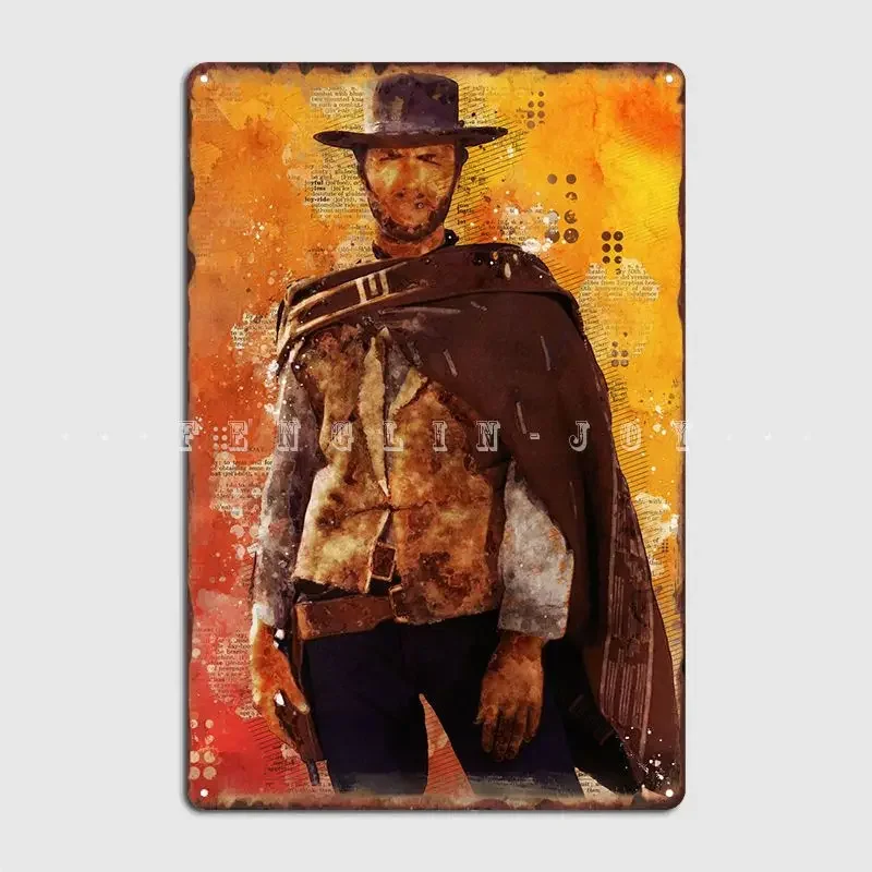 Clint Eastwood Metal Sign Club Bar Plaques Cinema Kitchen Create Tin Sign Poster