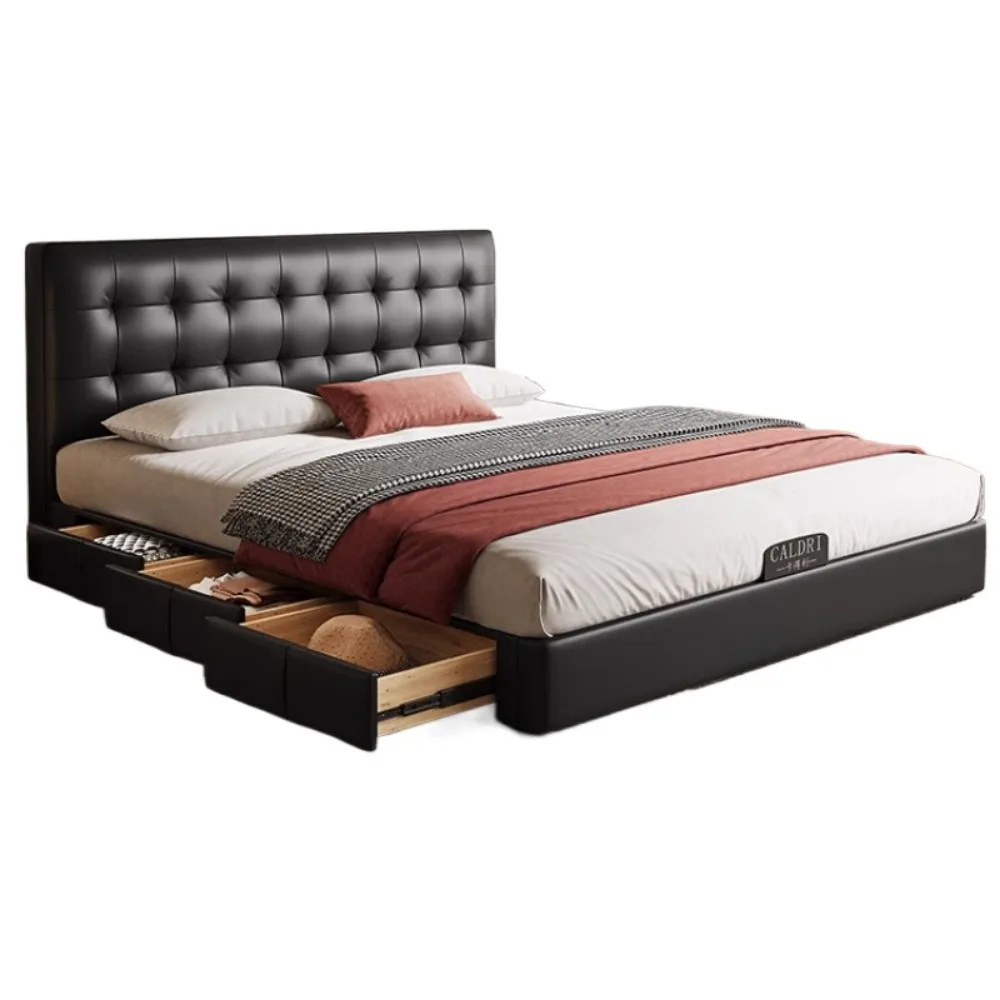 Frames 180x200 Bed Aesthetic European Children King Size Beds Storage Two Persons Muebles Para El Hogar Home Accessories