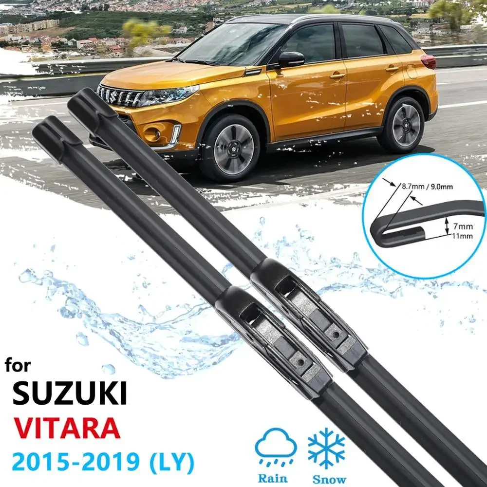 

Car Wiper Blades for Suzuki Vitara 2015 2016 2017 2018 2019 LY Escudo Sport Front Windscreen Washer Brusdes Accessories Stickers