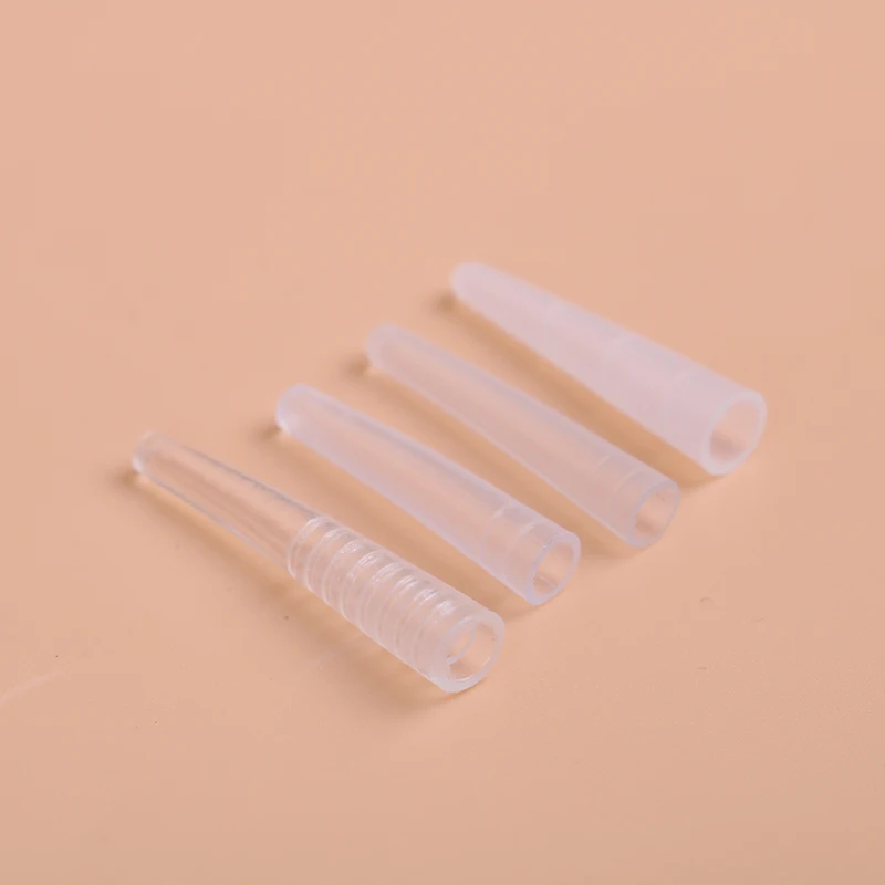 10Pcs Grafting Eyelashes Tips Covers Tweezers Silicone Cases Falling Auxiliary