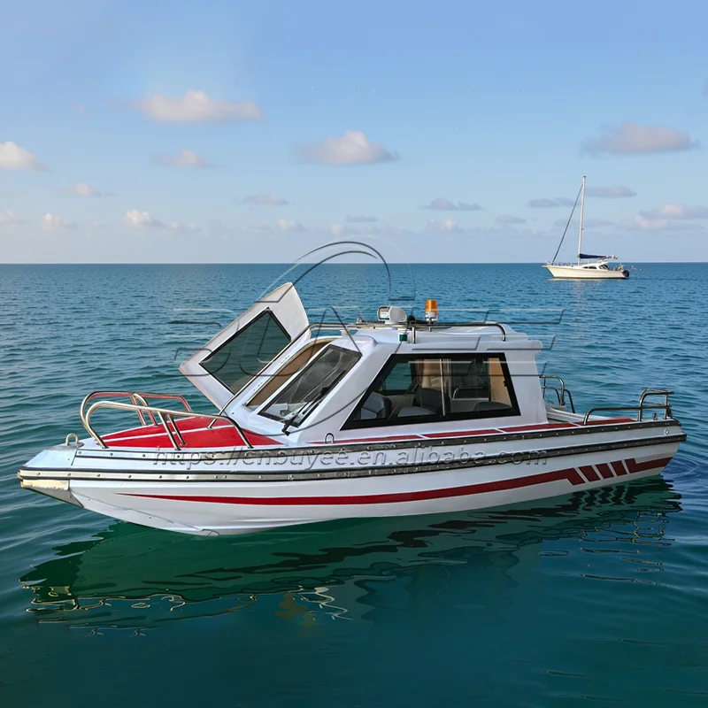 17.6ft/5.38m High Speed Cabin Fishing Boat New Small Water Sport Yacht Fiberglass Cabin Yacht