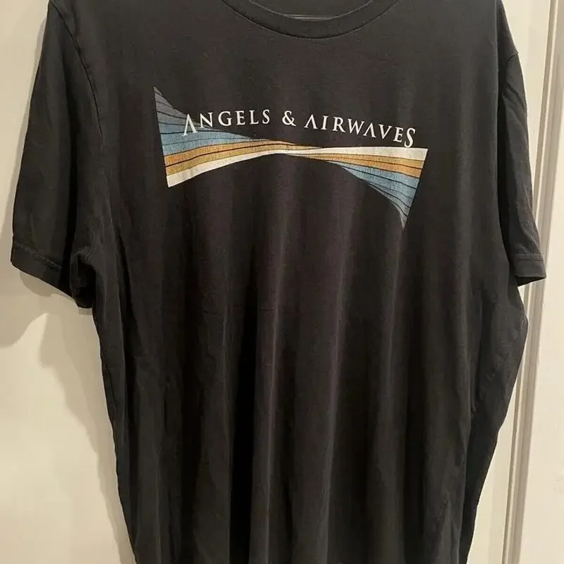 Hot Angels Airwaves Band Logo Black Color Cotton T Shirt Tt1489