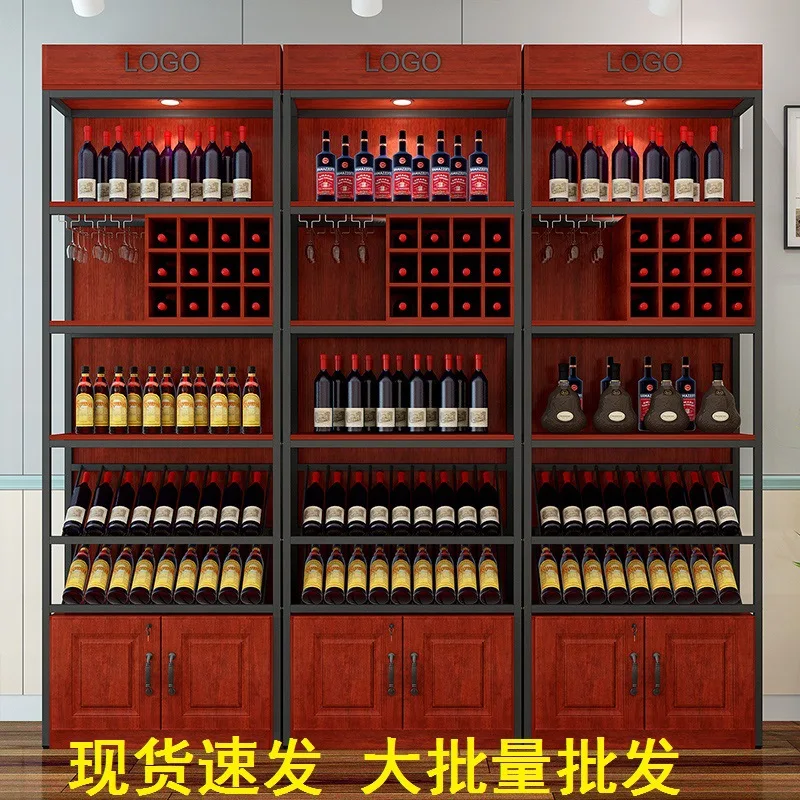 Cigarette Cabinet Wine Supermarket Convenience Store Display Tea Shelf Shelf Multi-layer Wall Back Product Display