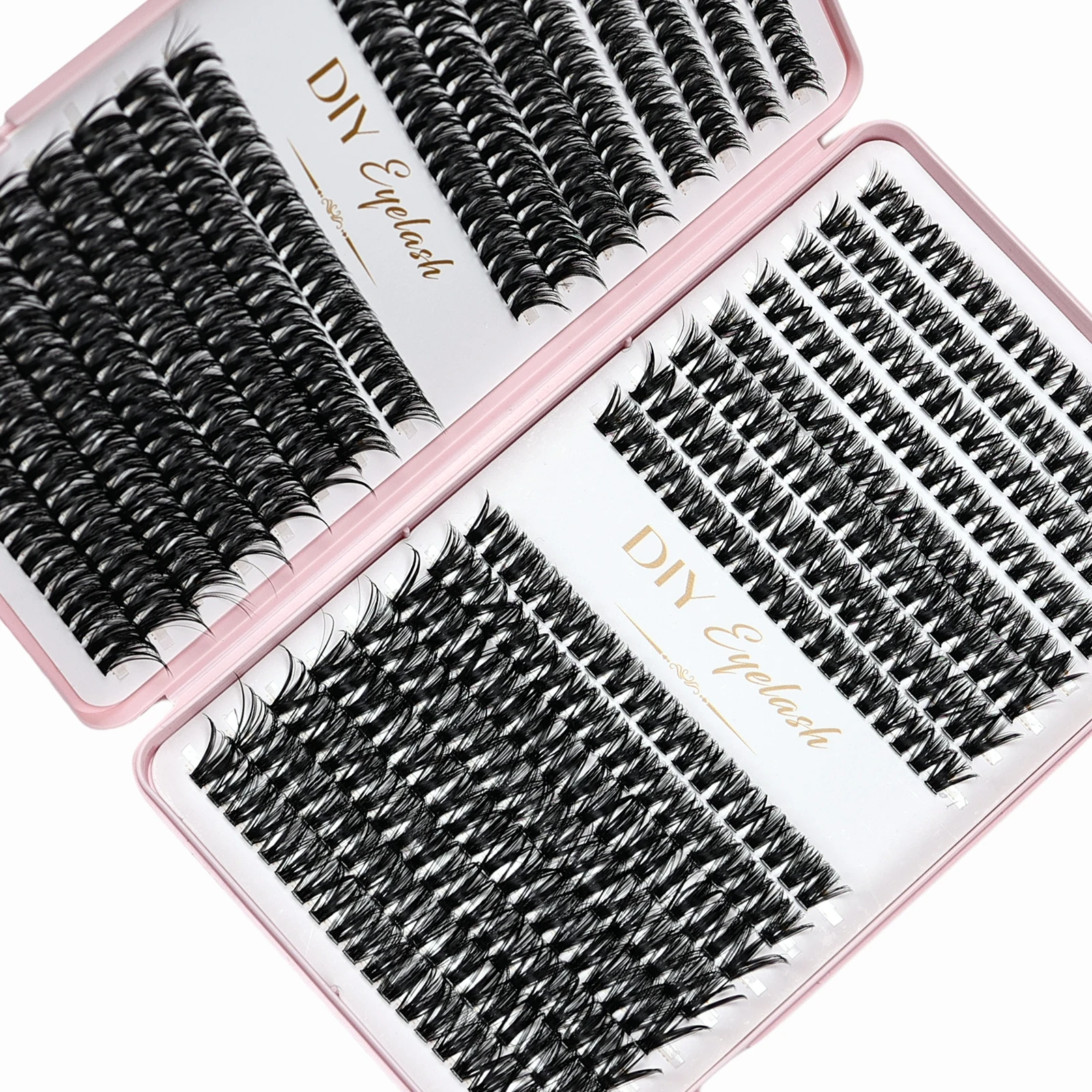 Individual Lashes Cluster Lashes Natural Look Mixed Tray DIY Eyelash Extension Volume Lash Clusters for a Stunning Natural Look