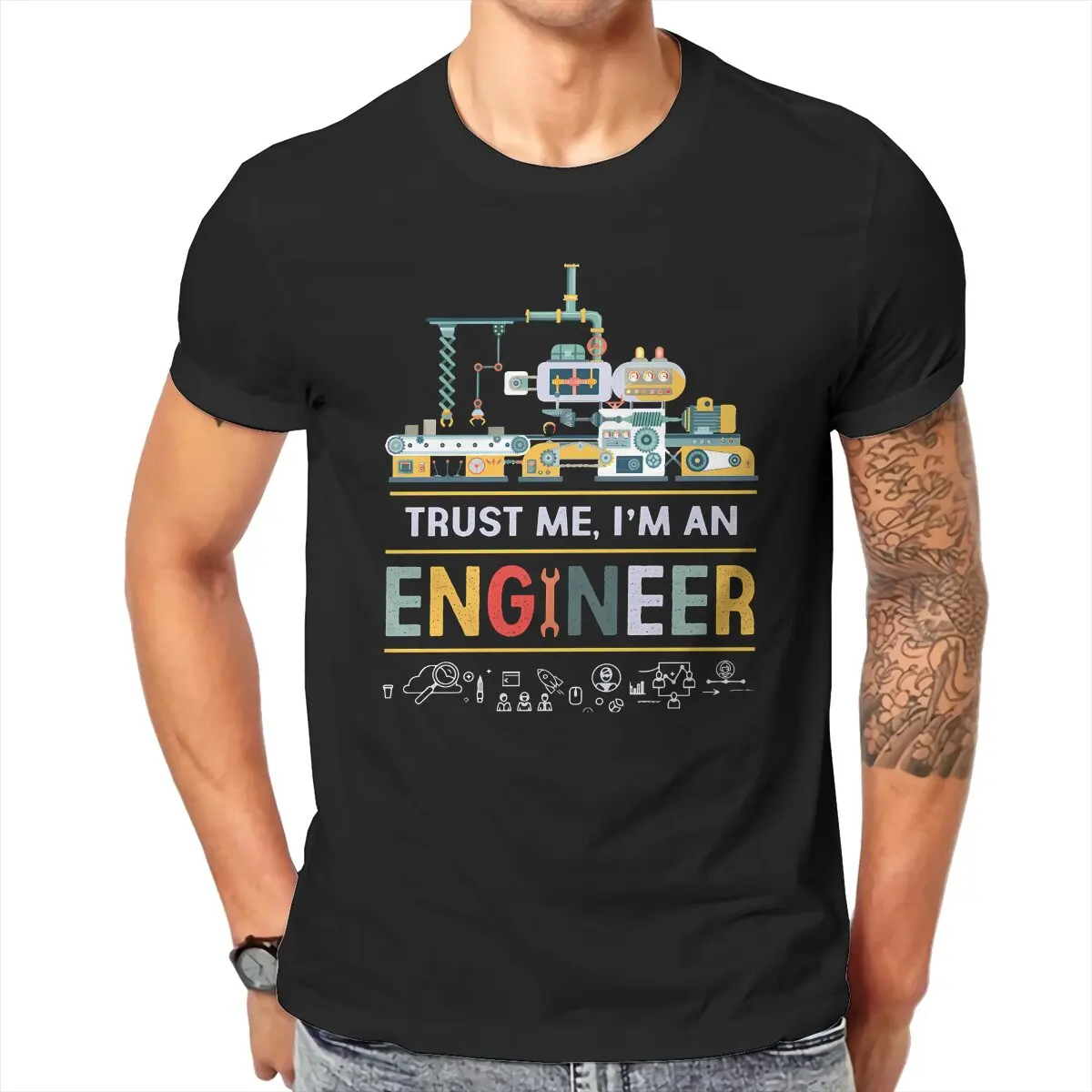 Essential Unique TShirt Trust Me I'm An Engineer Top Quality Creative Gift Clothes  T Shirt Stuff Ofertas