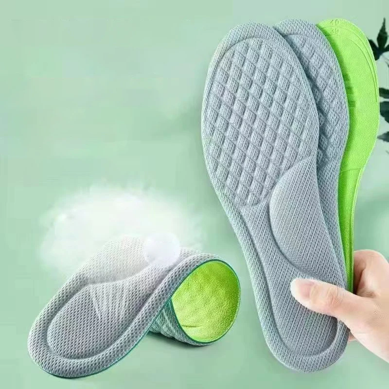 2PCS Feet Orthopedic Shoe Sole Running Soft Memory Foam Insoles For Shoes Men Women Deodorant Absorb-Sweat Massage Sport Insole image 4