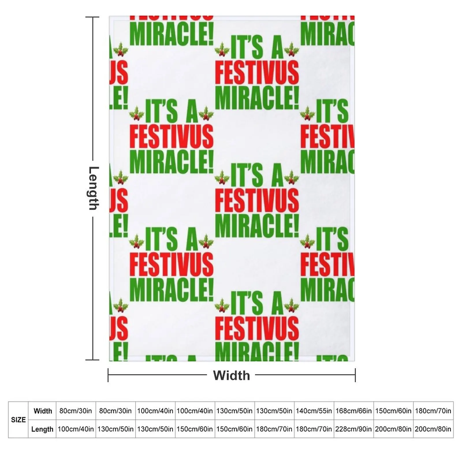 Its a Festivus Miracle Throw Blanket couch cozy soft plush fuzzy picnic outdoor blanket