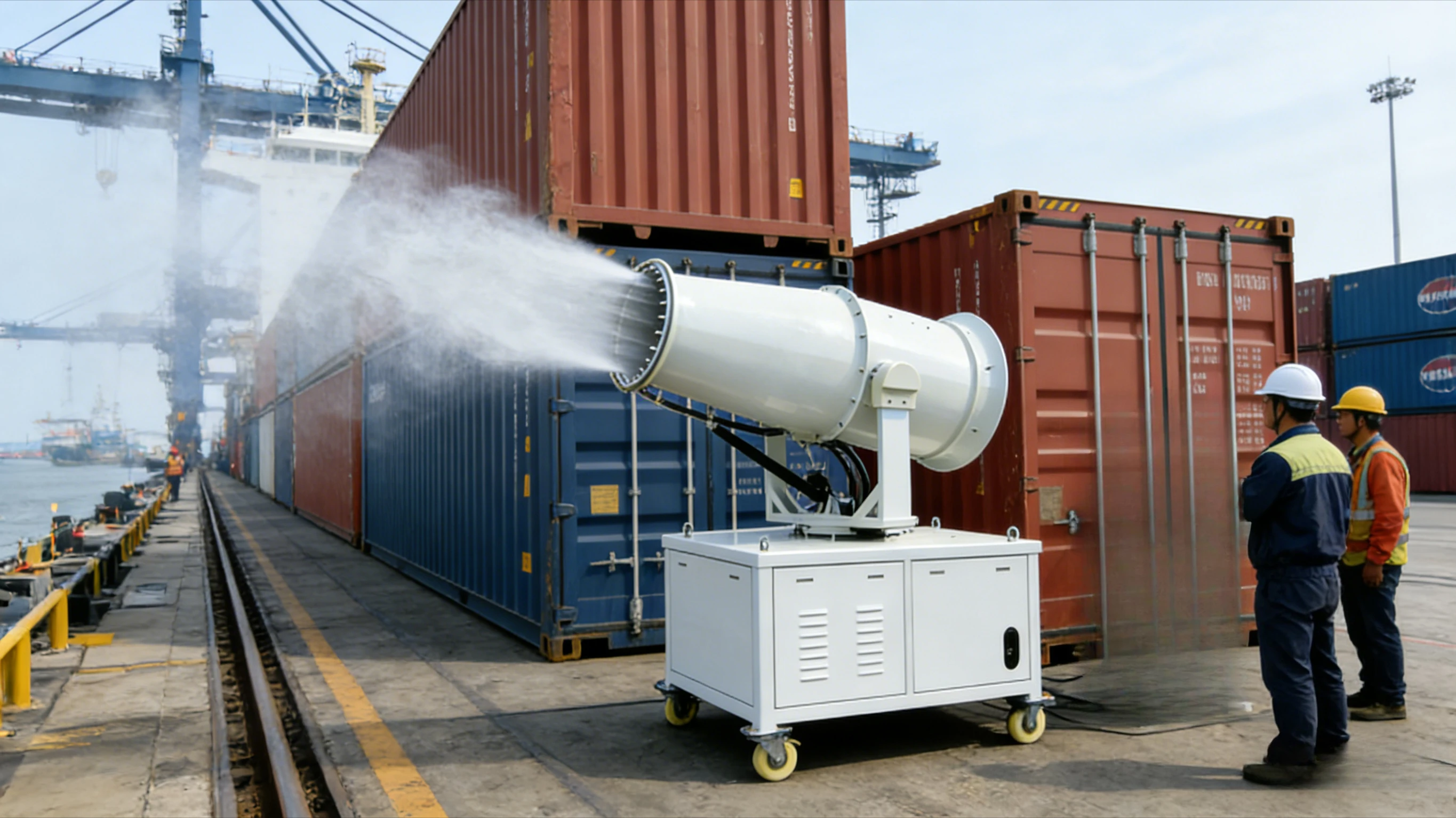 

80 Meters High-Pressure Metal Water Mist Cannon Machine Fog Cannon with Long-range Sprayer Machine