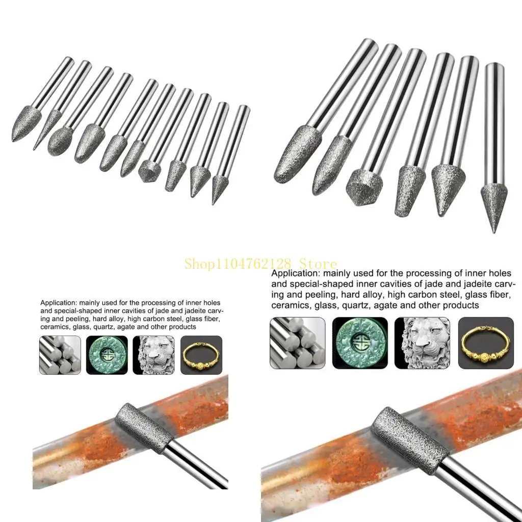 

6 мм хвостого нефритового каменного полировки для роторных аксессуаров для инструментов лучшая продажа
