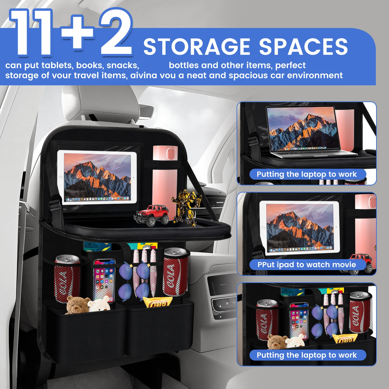 Auto Innen Liefert Auto Rücksitz Lagerung Tasche Upgrade Hinten Sitz Kofferraum Organizer Für Auto Lkw SUV Van Auto Sitz Zurück Tasche
