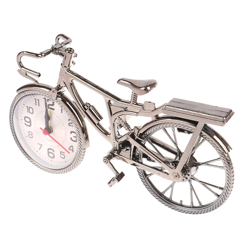 AliExpress Vintage Arabic Numeral Bicycle Shape Creative Table Alarm Clock Home Decor Room desktop Decoration