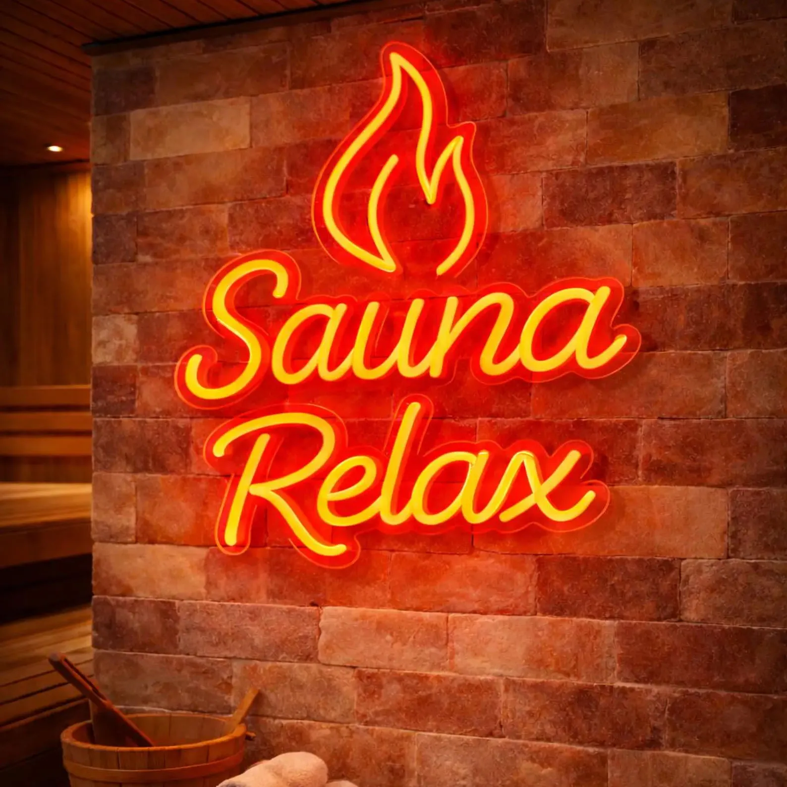 Sauna Neon Sign,Custom Sauna Neon Sign,Nordic Spa Decor,Welcome To The Heat,Sauna Time,Bath Broom,Palm Tree Led Decor