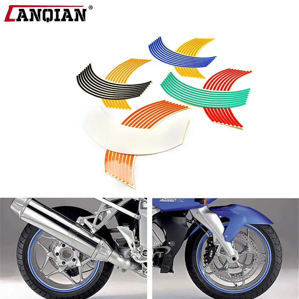 

17inch/18inch wheel Strips Motorcycle Reflective Wheel Sticker For YAMAHA R6 2004 2005 2006 KAWASAKI Z1000 Z800 Z750 Z900 Z400