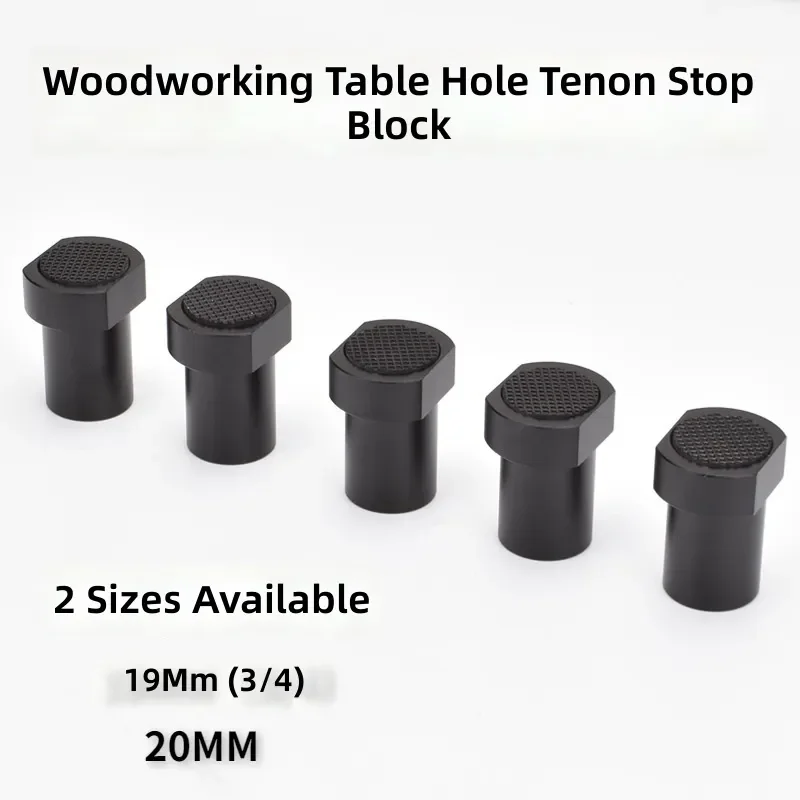 Woodworking Table Dog Clip Hole Positioning Block 19 20MM Tenon Fixture Auxiliary Positioning Card for Woodworking Bench