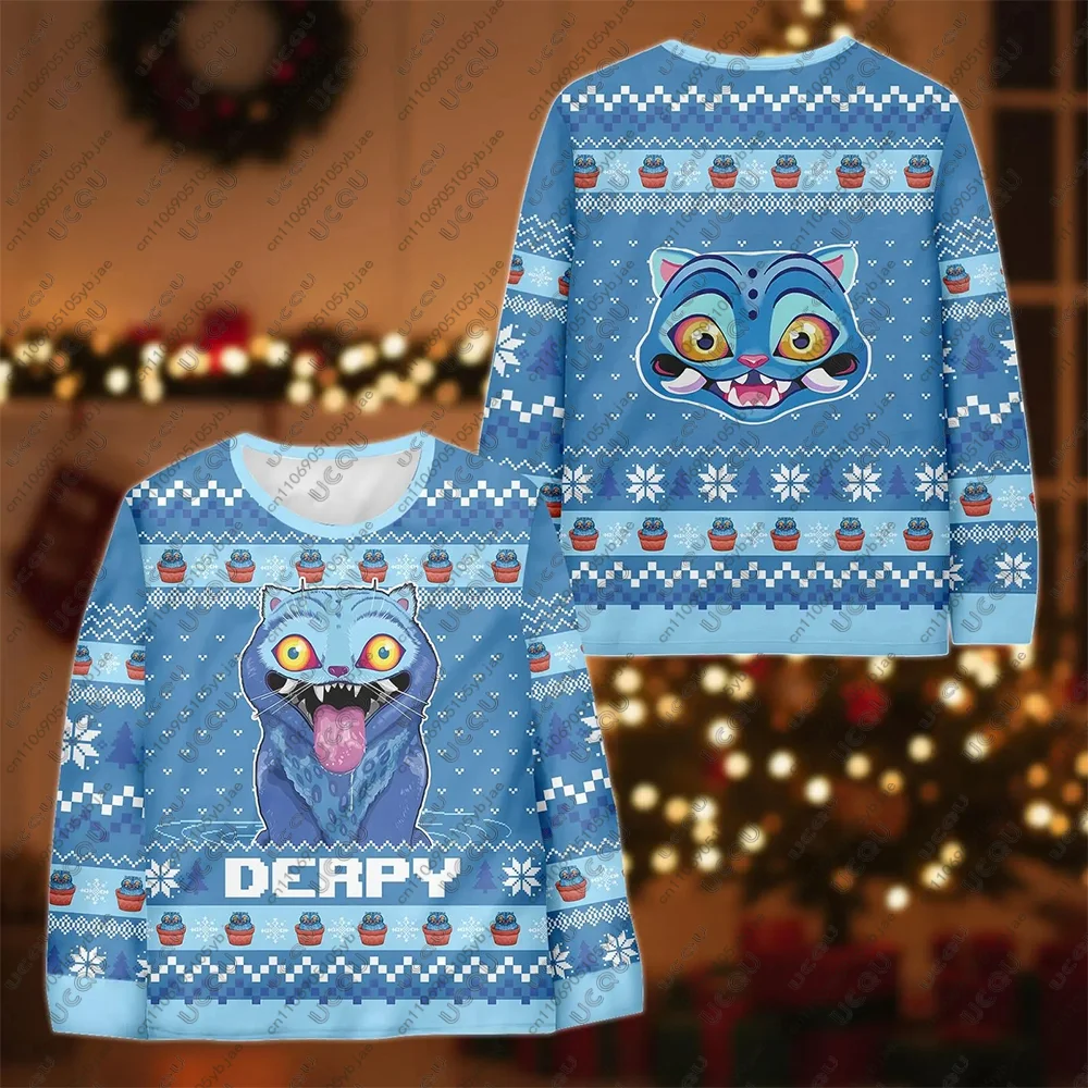 الشتاء Y2k الكبار طفل فتاة أعلى ديربي النمر الأسرة منامة مجموعة هدية عارضة بانت Kpop شيطان الصيادين تي شيرت المحملة عيد الميلاد ملابس خاصة #3