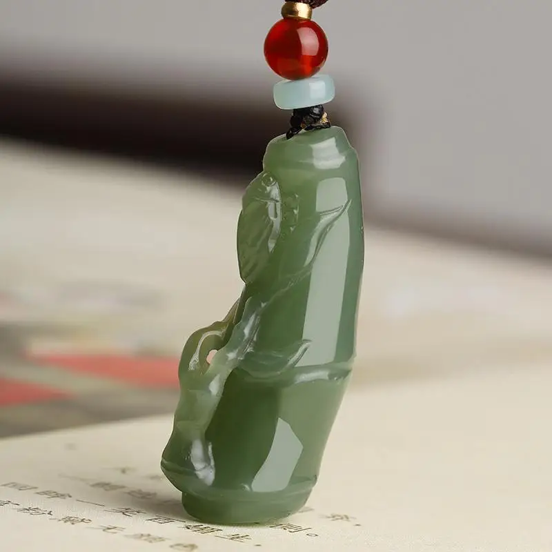 

Новый кулон из бамбукового нефрита Hetian для мужчин и женщин