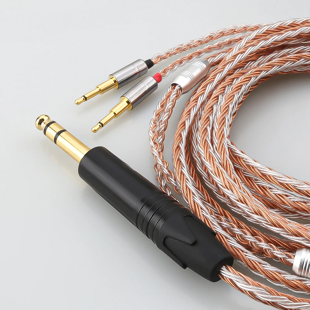 HiFi 16 Core XLR/2.5/3.5/4.4mm Earphone Cable for 2x2.5mm HIFIMAN HE1000 HE400S HE560 Oppo PM-1 PM-2 Headphone Upgrade Cable
