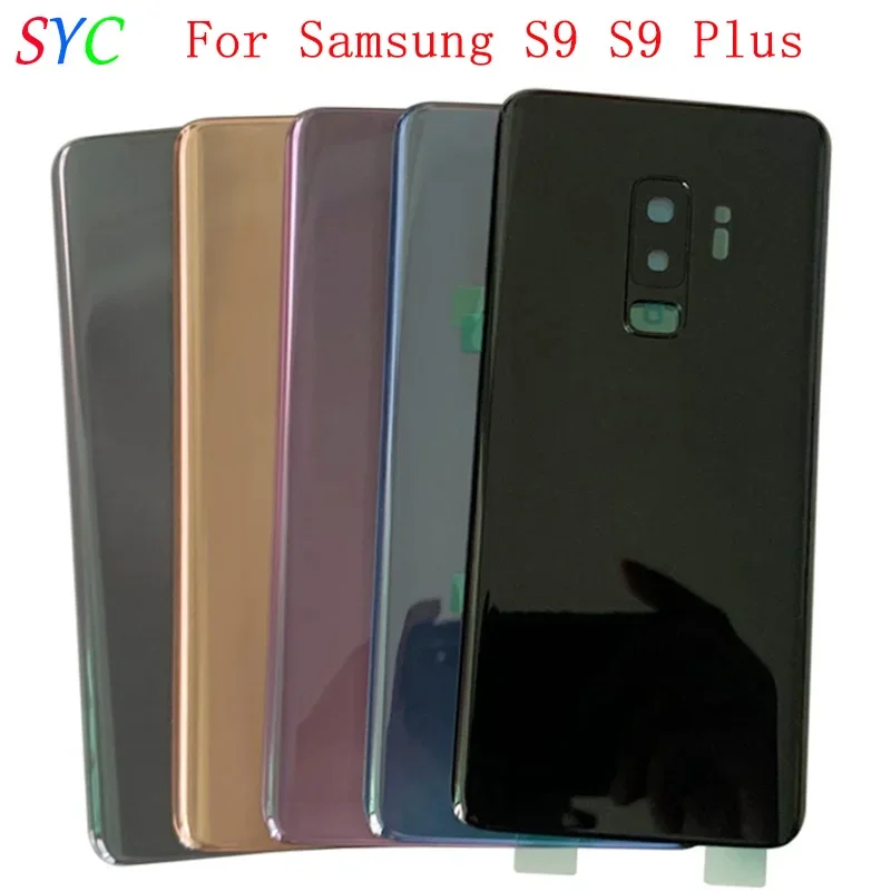 

Back Door Battery Cover Housing Case For Samsung S9 G960 S9 Plus G965 Rear Cover with Camera Lens Logo Repair Parts