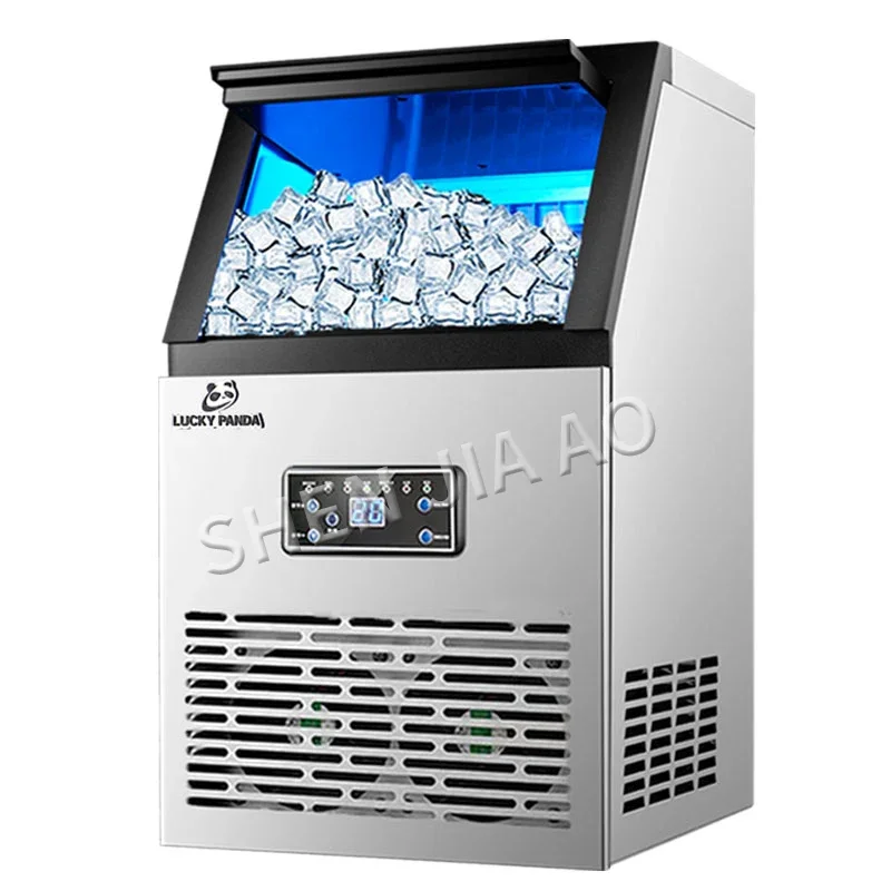 Ice Makers SK-60FF Ice Machine Commercial Tea Shop Small Household Intelligent Automatic Ice Cube Making Machine 60kg/days