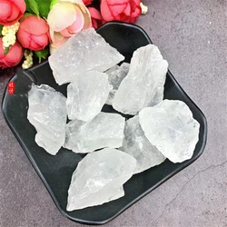 Natural Raw White Crystal Clear Quartz Irregular Shape Ore Rock Minerals Specimen Magic Repair Rough Stone Home Decoration