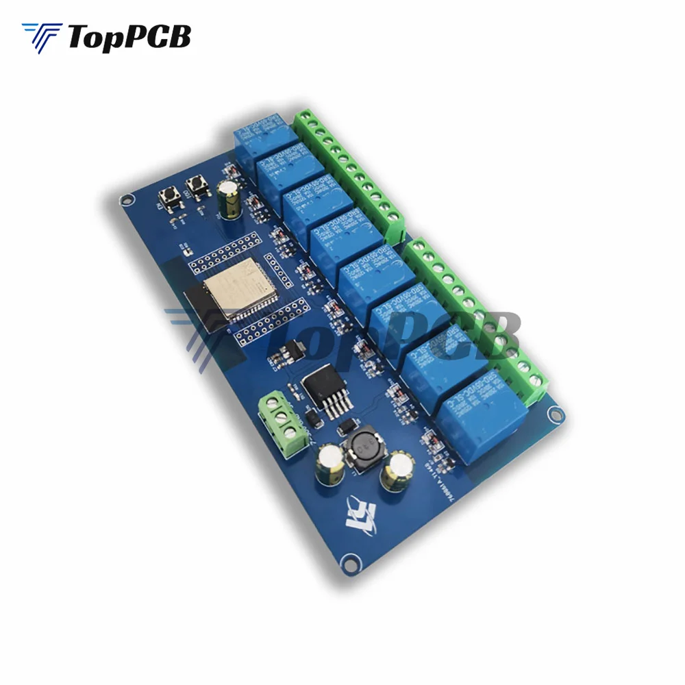 DC5-30V Power Supply ESP32 WIFI Bluetooth BLE 8 Channel Relay ESP32 Secondary Development Board