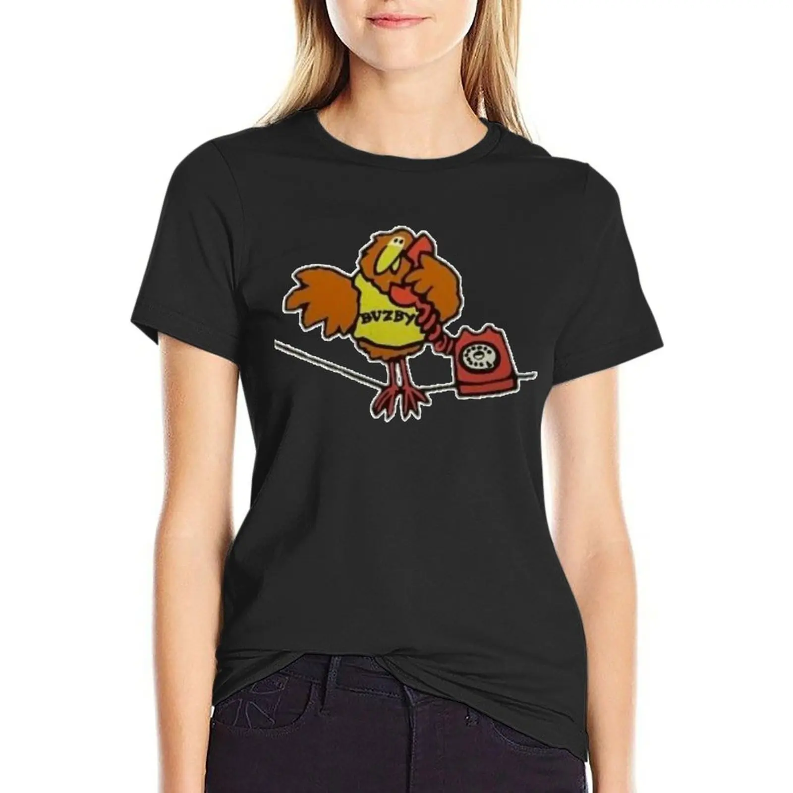 

Busby Vintage British Telecom Logo T-shirt plus size tops Aesthetic clothing hippie clothes plain t shirts for Women