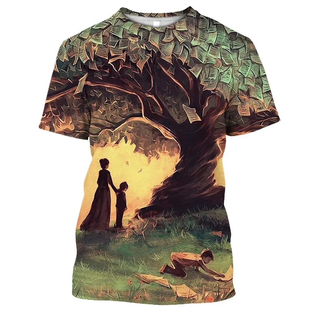 New Summer Tide Fantasy Figure Picture Men T-Shirts  Casual 3D Print Tees Hip Hop Personality Round Neck Short Sleeve  Tops