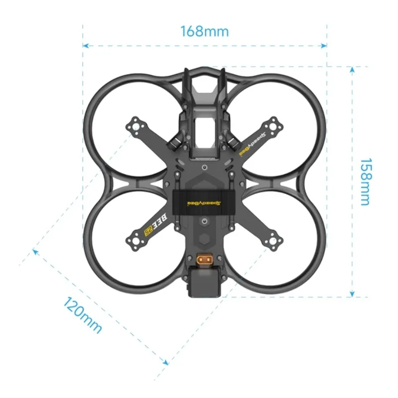 SPEEDYBEE BEE25 marco PRO/LITE EXT sintonización inalámbrica Compatible TX800 O3 unidad de aire enlace para RC FPV Drone Quadcopter piezas de bricolaje