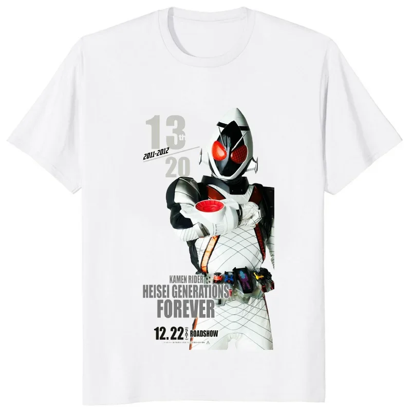 Футболка мужская с графическим принтом, модная Свободная Повседневная рубашка в стиле Харадзюку, токаусацу камун Райдер Fourze Wizard Gaim, лето