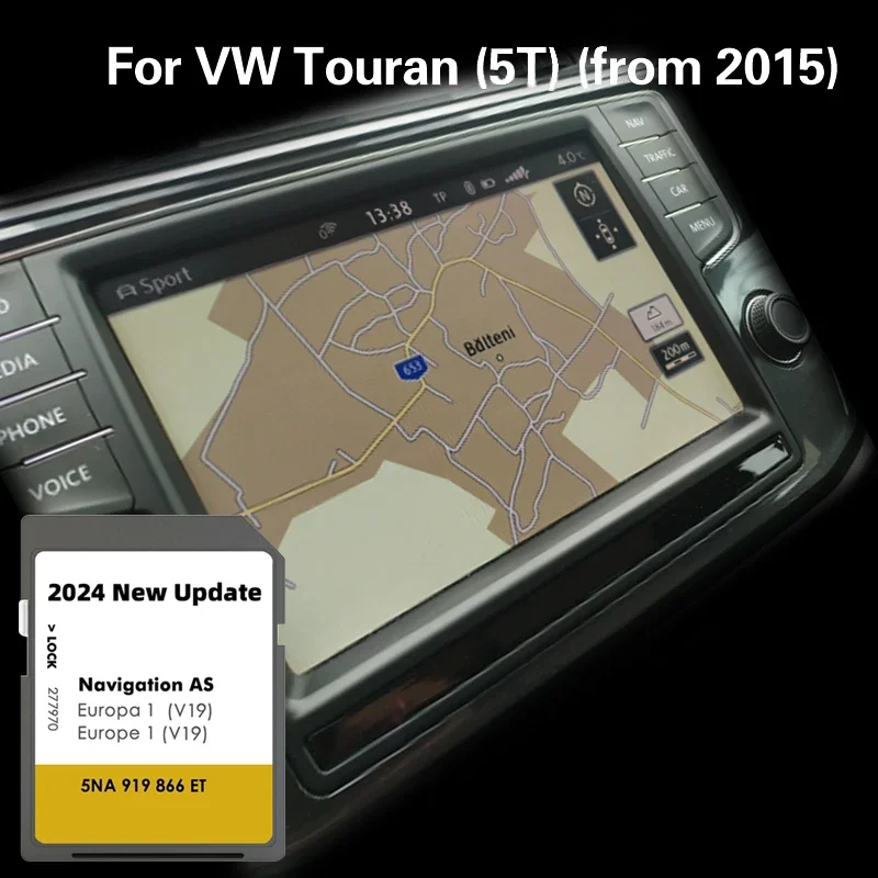 

for VW Touran 5T from 2015 Map Version 2024 AS V19 Navigation SD GPS 32GB Card Finland Netherlands Car Sat Nav